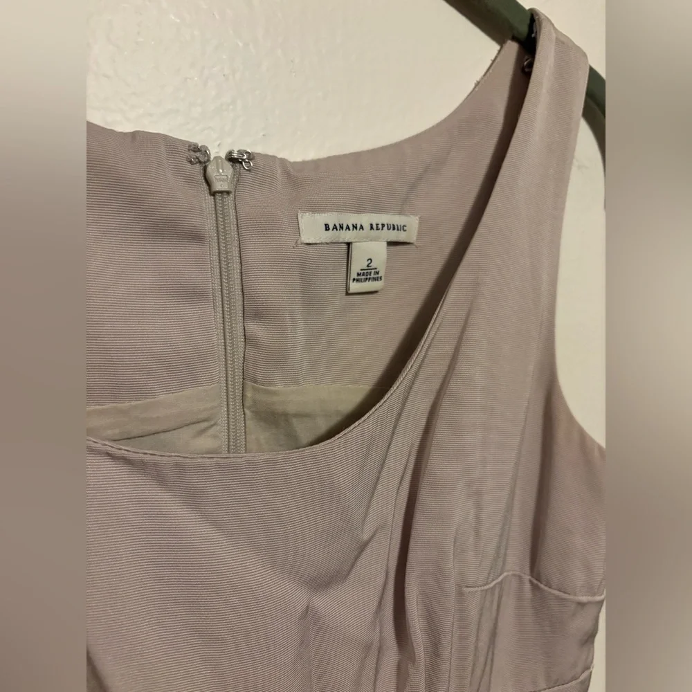 Banana Republic Soft Beige Sleeveless Mini Dress - Picture 3 of 7